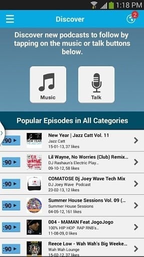 PodOmatic Podcast Player截图2