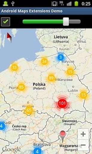 Android Maps Extensions Demo截图5