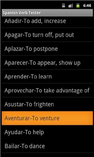 Spanish Verb Tester FREE截图6