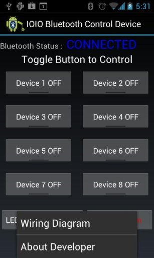 IOIO Bluetooth Control Device截图3