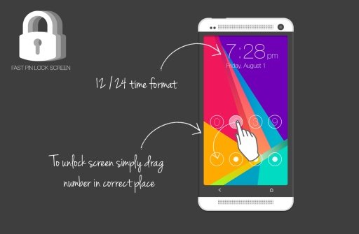 Fast Pin Lock Screen截图1