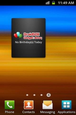 DroidGOX Widget: Birthday截图8