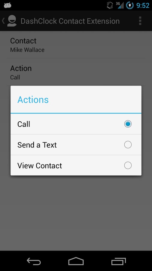 DashClock Contact Extension截图4