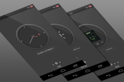 Moderno - Zooper Widget Skin截图3