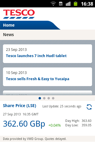 Tesco PLC Investor Relations截图1