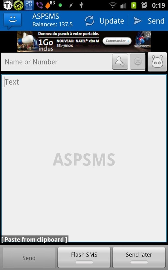 WebSMS: ASPSMS Connector截图1