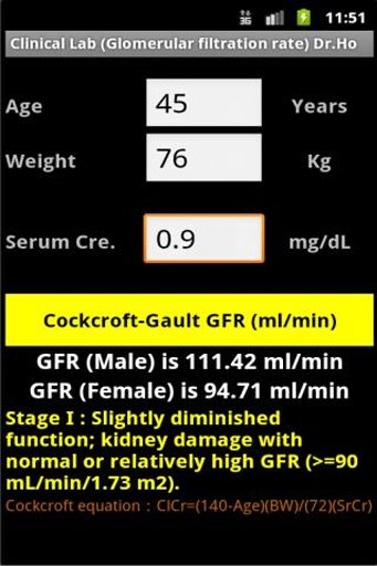 Clinical Lab ( Gault GFR )截图8