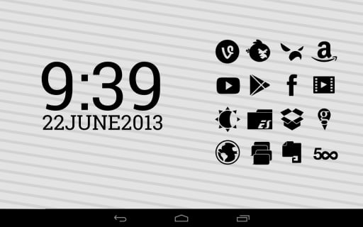 Stamped Black Icons截图1