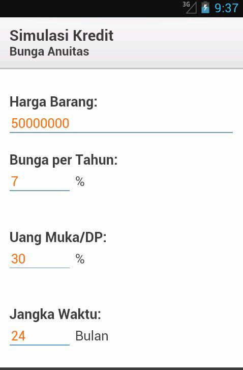 Simulasi Kredit & Pinjaman截图9