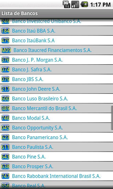 Lista de Bancos截图4