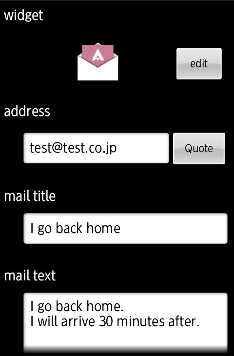 Quick Mail Create mail widget截图3