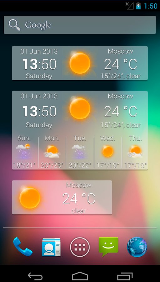 Weather Widget MIUI styl...截图1