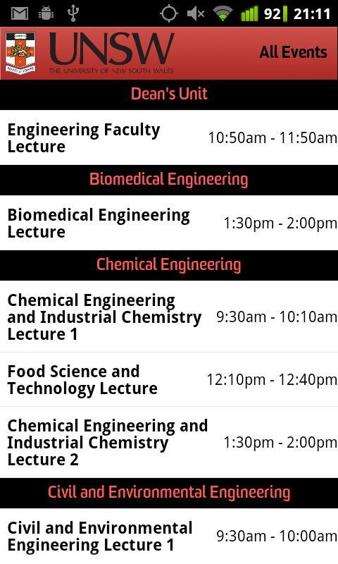 UNSW Engineering Open Da...截图3