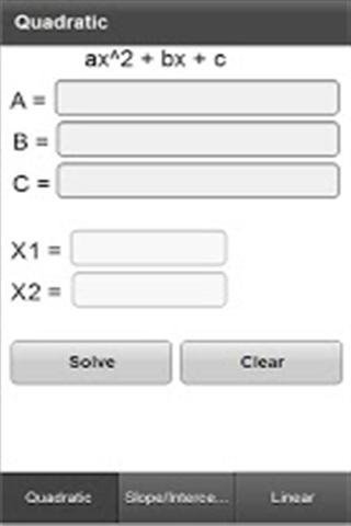 二次方程式 Quadratic,Slope,Intercepts截图2