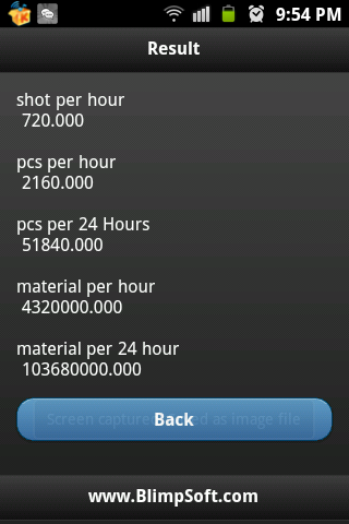 Plastic Injection CalculatorM截图2