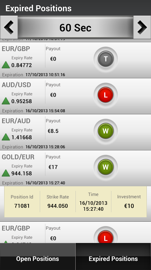 Binary Options Mobile Trading截图5