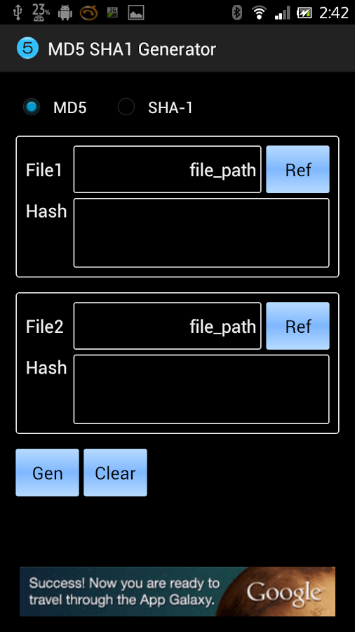 MD5 SHA1 Generator for A...截图1