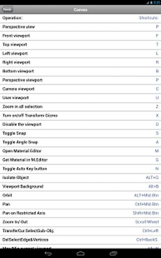 Shortcuts for 3Ds Max截图3