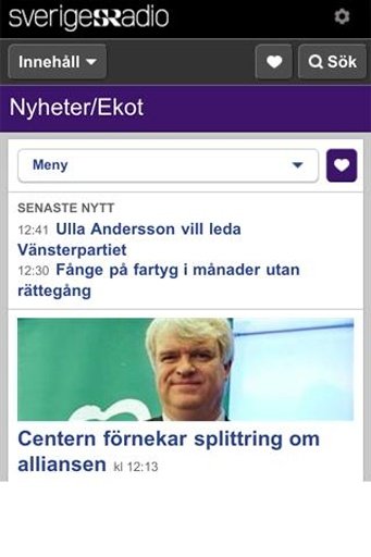 Sveriges Radio Nyheter截图1