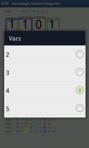KVD - Karnaugh-Veitch-Diagram截图2