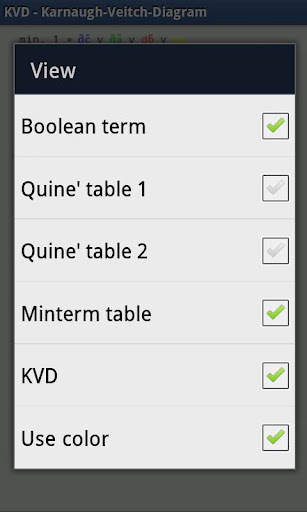 KVD - Karnaugh-Veitch-Diagram截图5