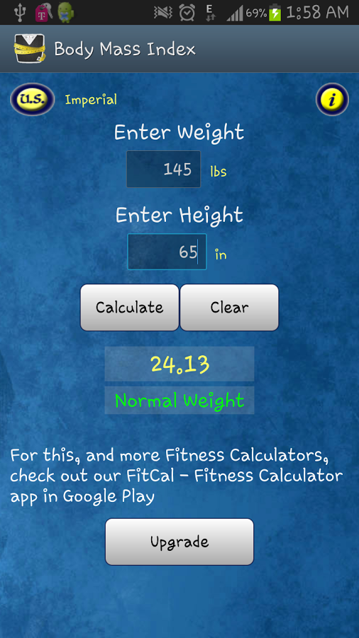 Body Mass Index BMI Calc...截图2