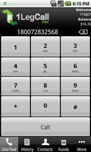 1LegCallPro - VoIP Dialer截图3