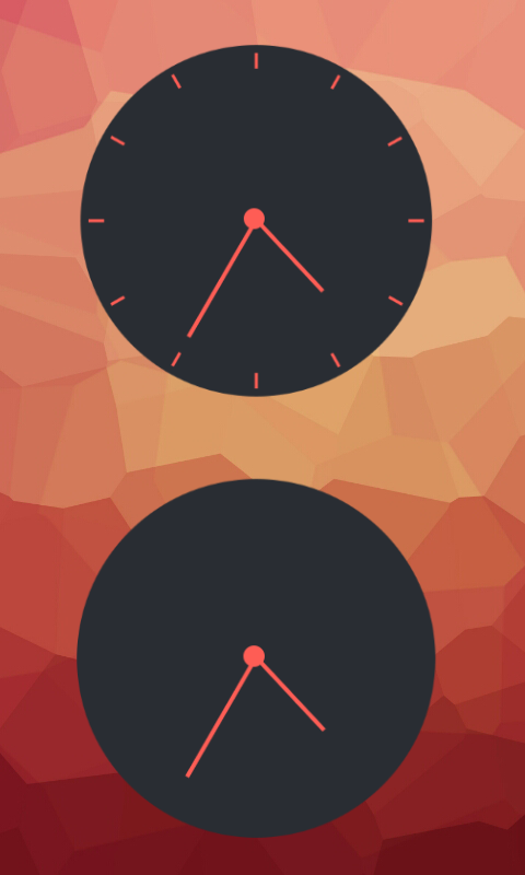 Flat analog clock for Zo...截图2