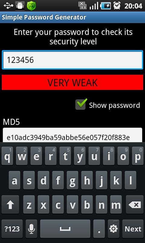 Simple Password Generator截图3