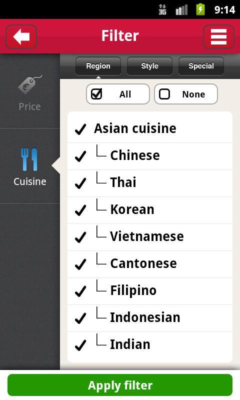 MyTable Restaurant Guide截图3