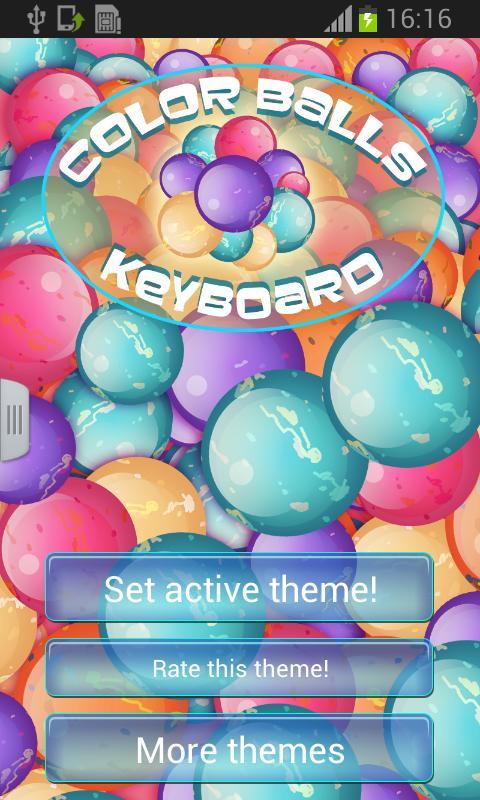 Color Balls Keyboard截图1