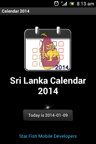 Sri Lanka Calendar 2014截图1