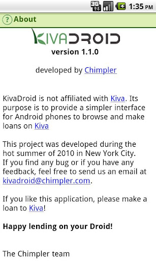 Kivadroid: Kiva on your Droid!截图4