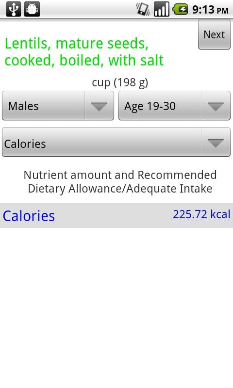 Nutrition Info App截图7