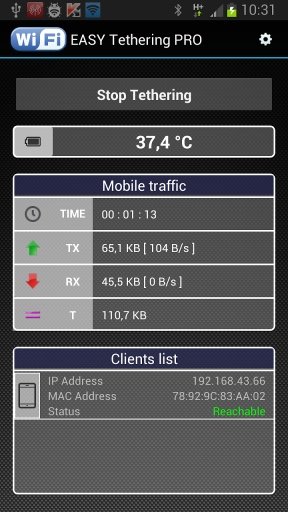 EASY Tethering Demo截图3