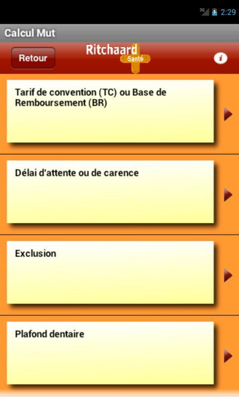 Calculateur Mutuelle截图4