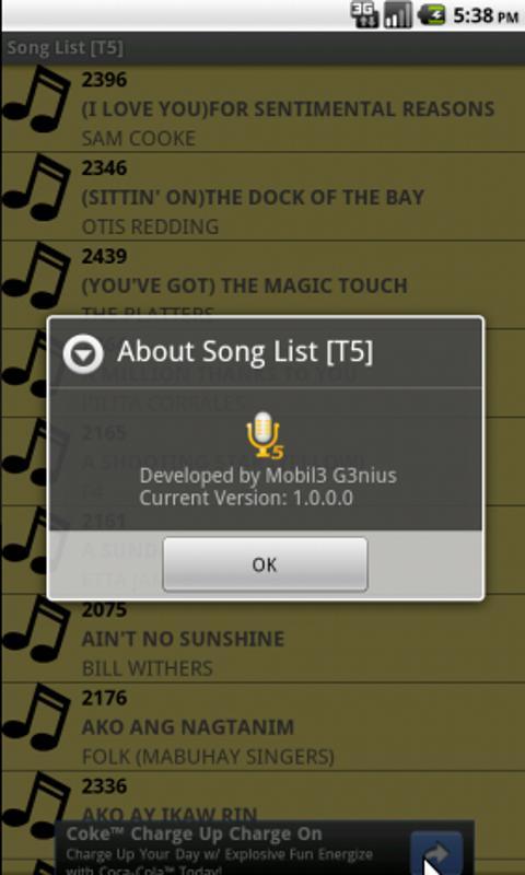 Song List [T5]截图3