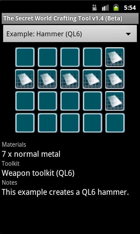 The Secret World Crafting Tool截图2