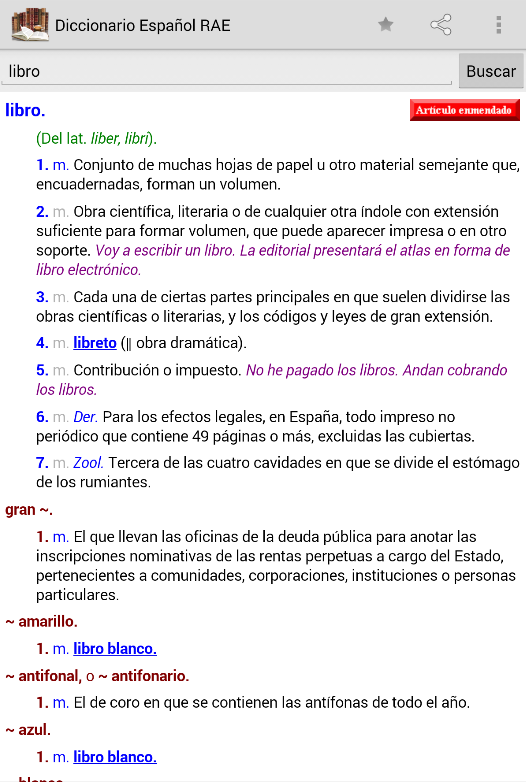 Diccionario Español RAE截图3