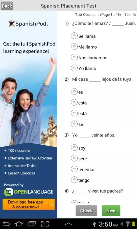 Spanish Placement Test截图1