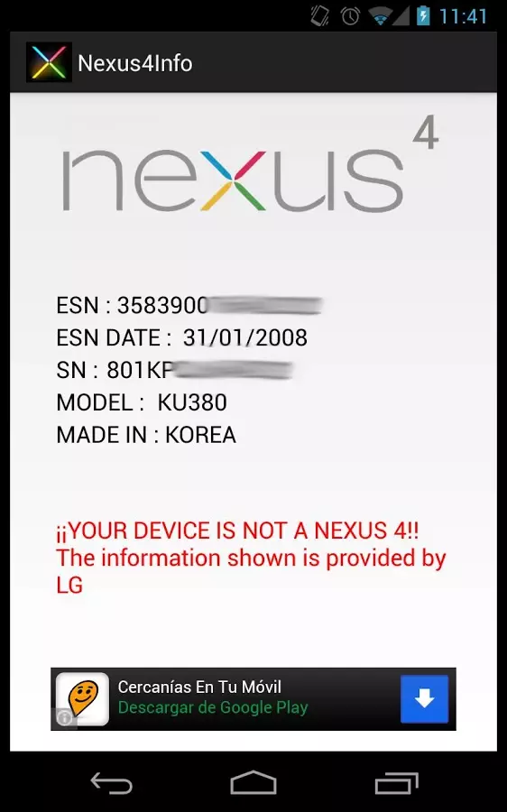 Nexus 4 Info截图2