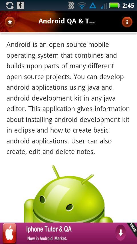 Android Tutor & Interview FAQ截图1