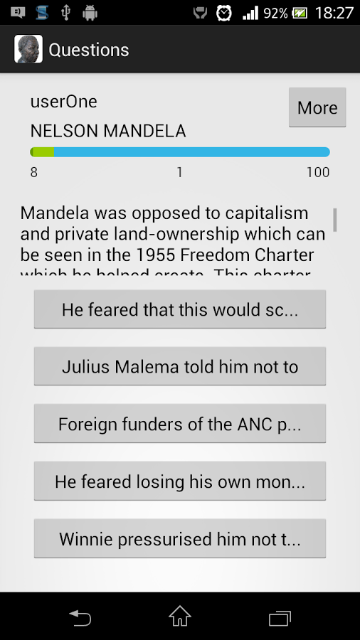 Nelson Mandela Quiz截图8