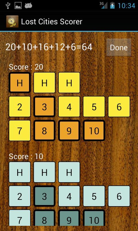 Lost Cities Scorer截图1