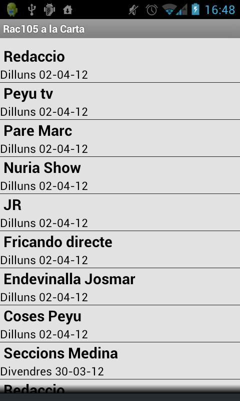RAC105 a la carta截图2