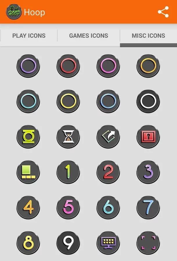 Hoop Lite Icon Pack Apex Nova截图6