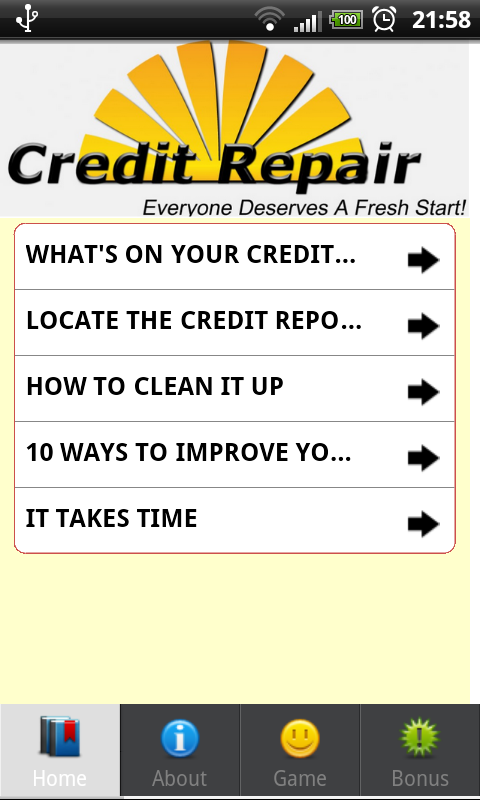 Self Credit Repair截图1