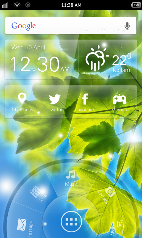 Green Leaves LWP For Pho...截图1