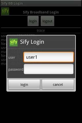 Android Sify BB Login Cl...截图1