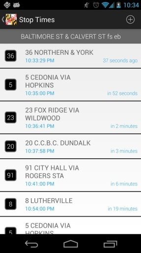 MTADroid - (Maryland Transit)截图6